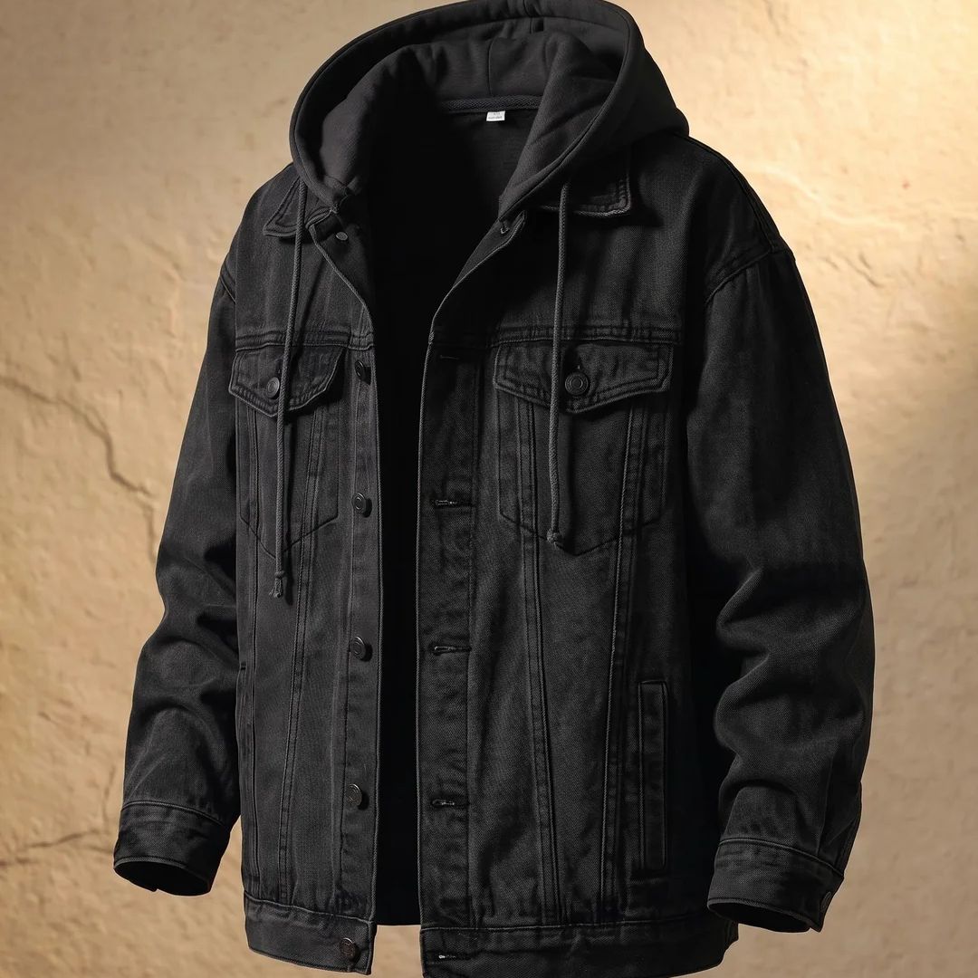 Massimo | Chaqueta urbana de mezclilla con capucha