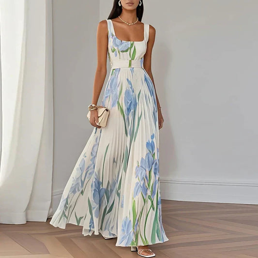Oriah | Vestido Maxi Evasé Floral