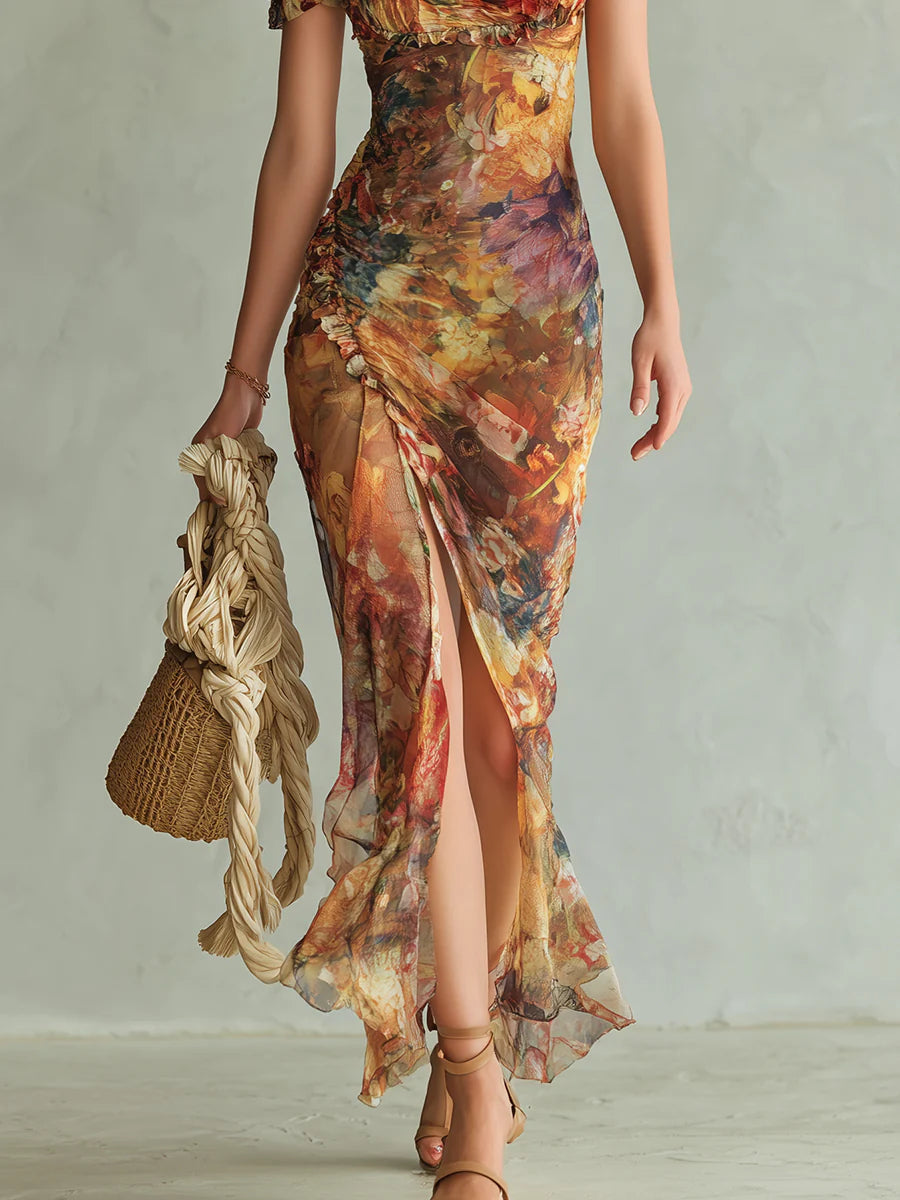 Violeta - Vestido con estampado