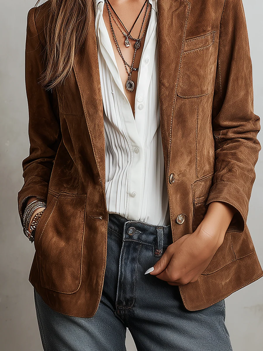 Marcelle | Blazer retro Café