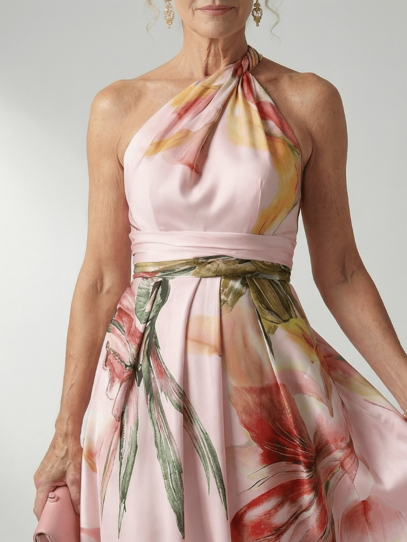 Amiel | Vestido Maxi Floral Ligero