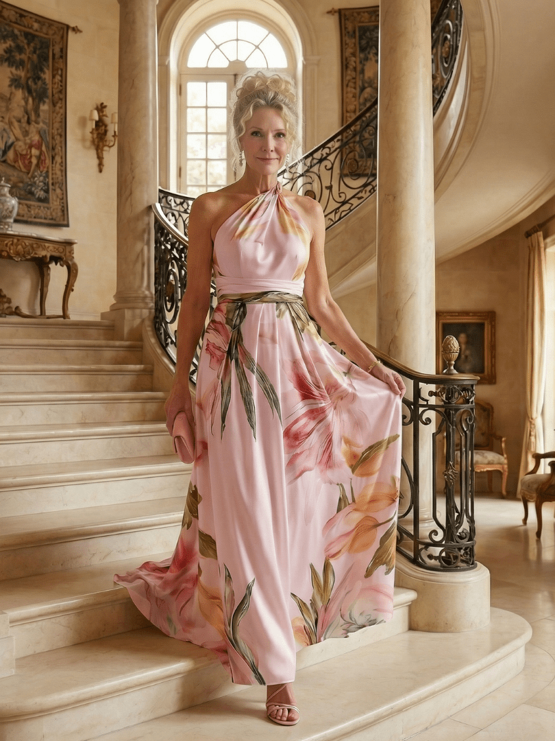 Amiel | Vestido Maxi Floral Ligero