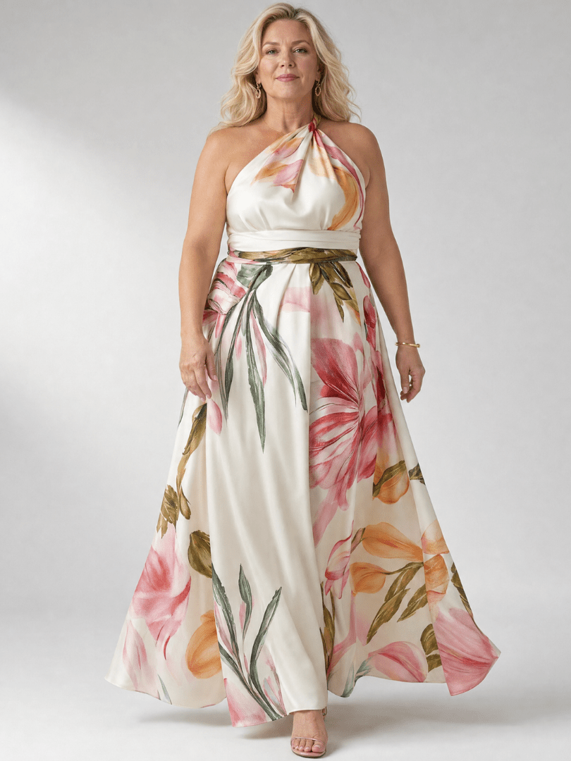 Amiel | Vestido Maxi Floral Ligero