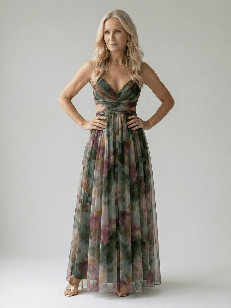 Isel | Vestido Maxi Envolvente Suave