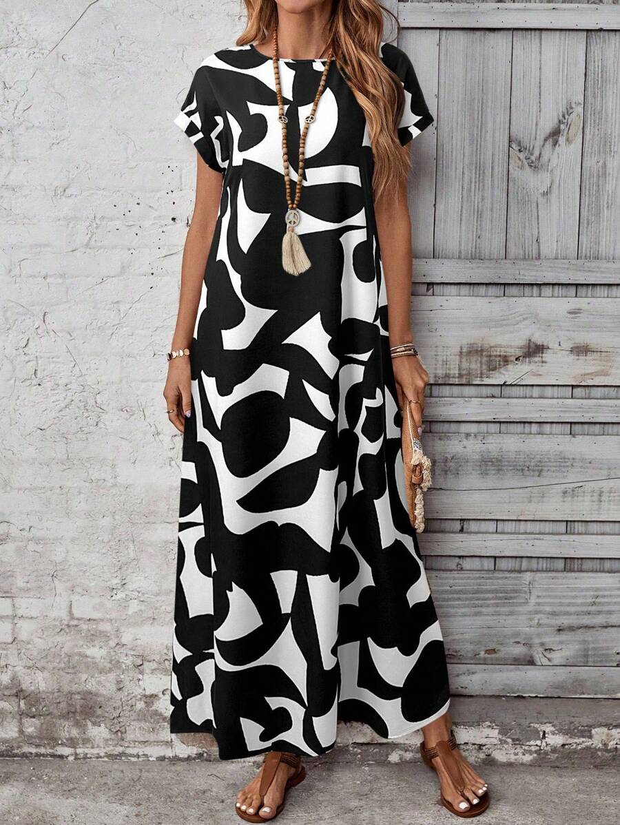 Vestido con estampado elegante