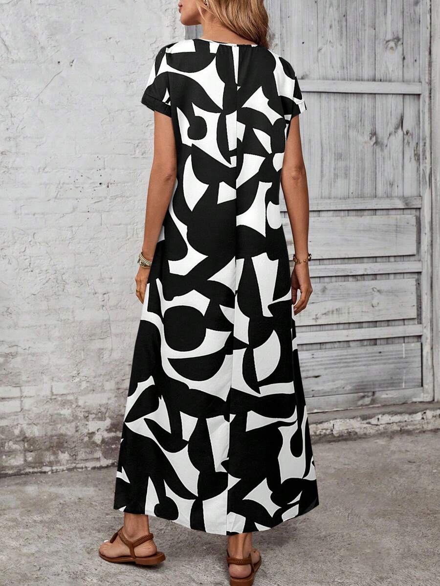 Vestido con estampado elegante