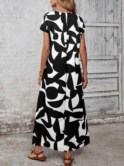 Vestido con estampado elegante