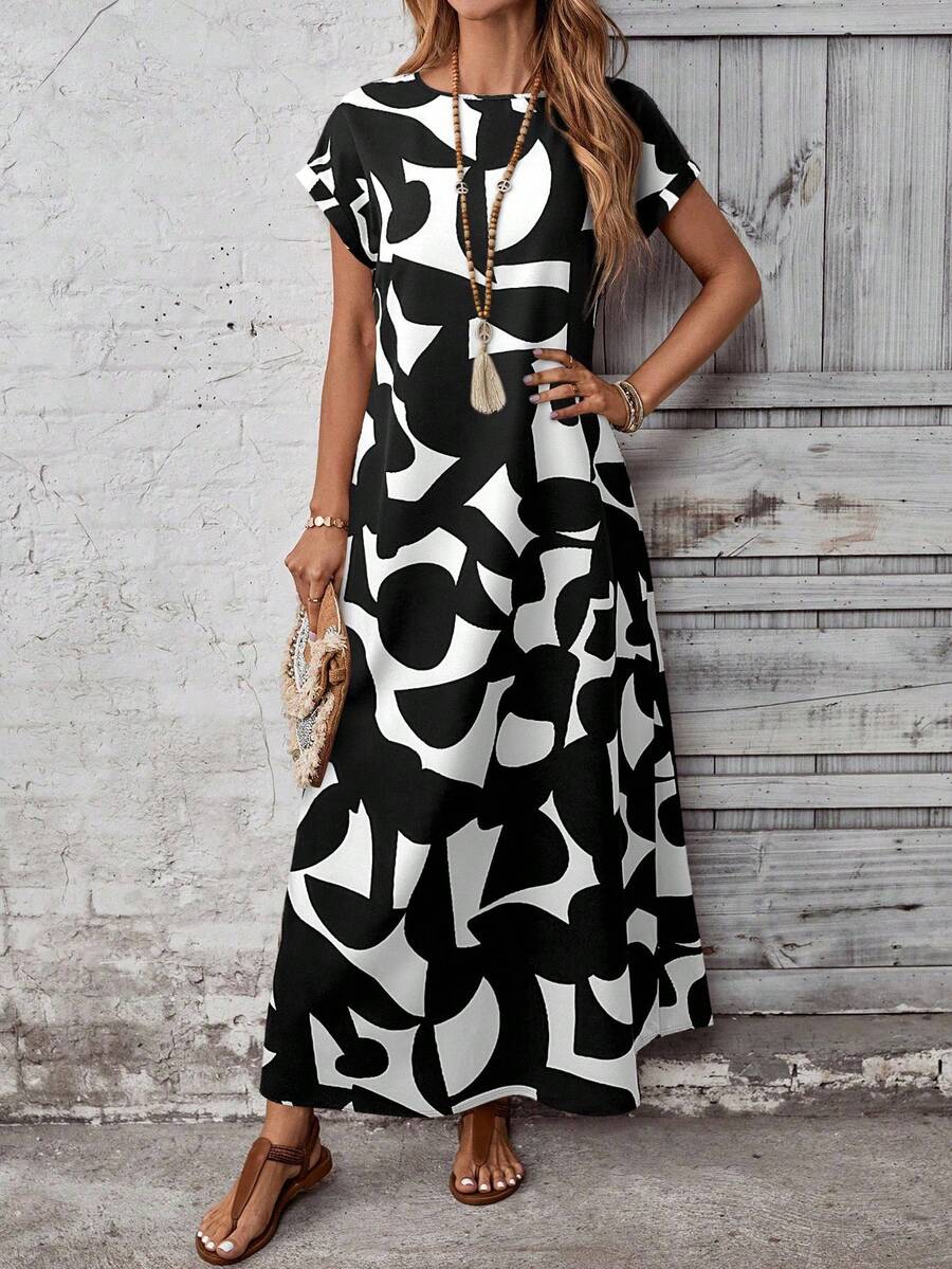 Vestido con estampado elegante