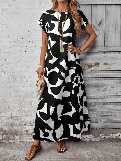 Vestido con estampado elegante