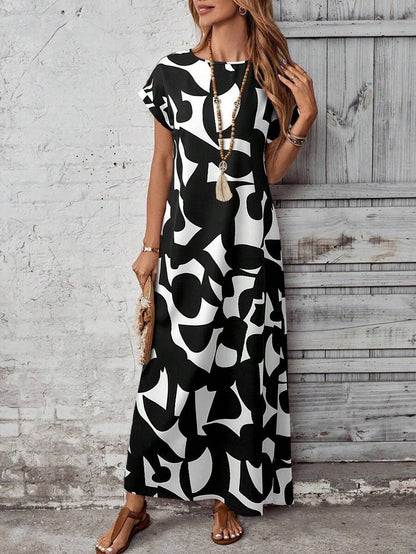 Vestido con estampado elegante