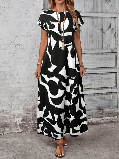 Vestido con estampado elegante