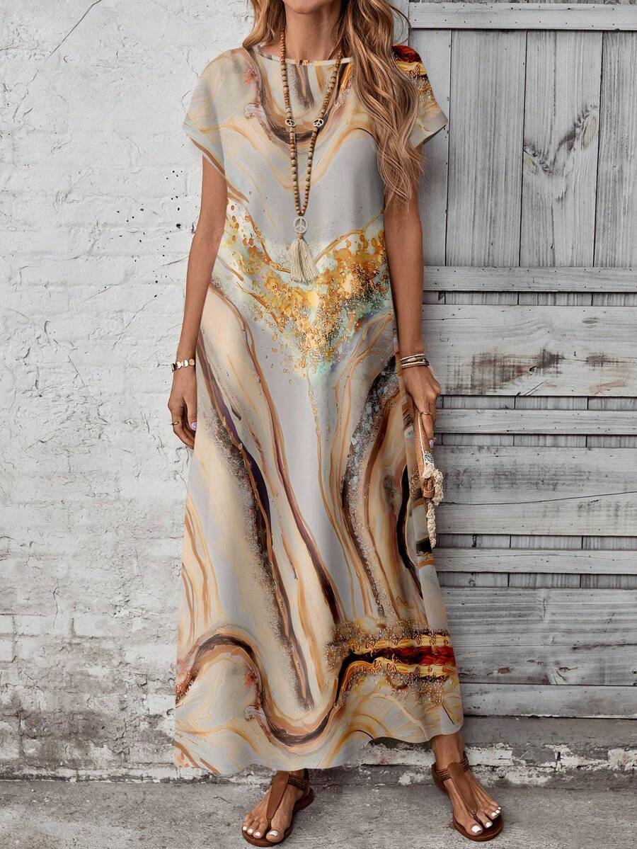 Vestido con estampado elegante