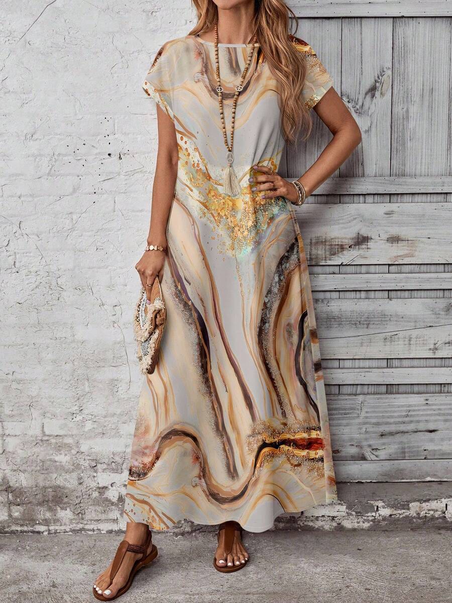 Vestido con estampado elegante