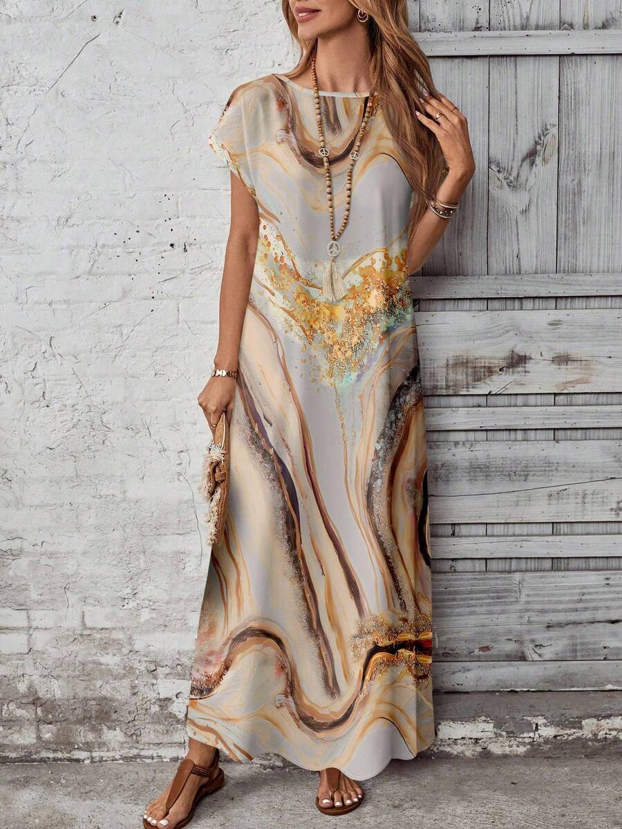 Vestido con estampado elegante