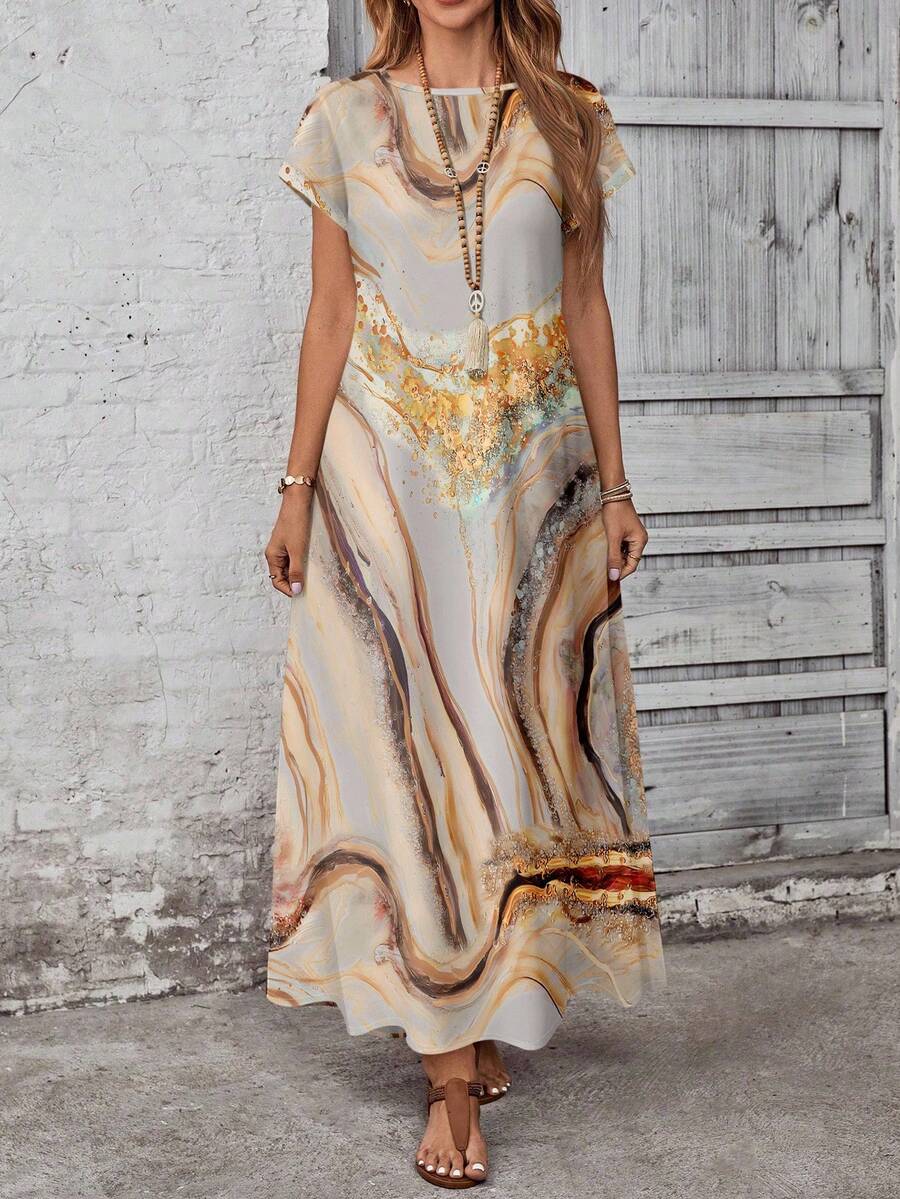 Vestido con estampado elegante