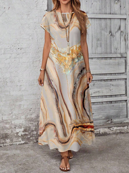 Vestido con estampado elegante