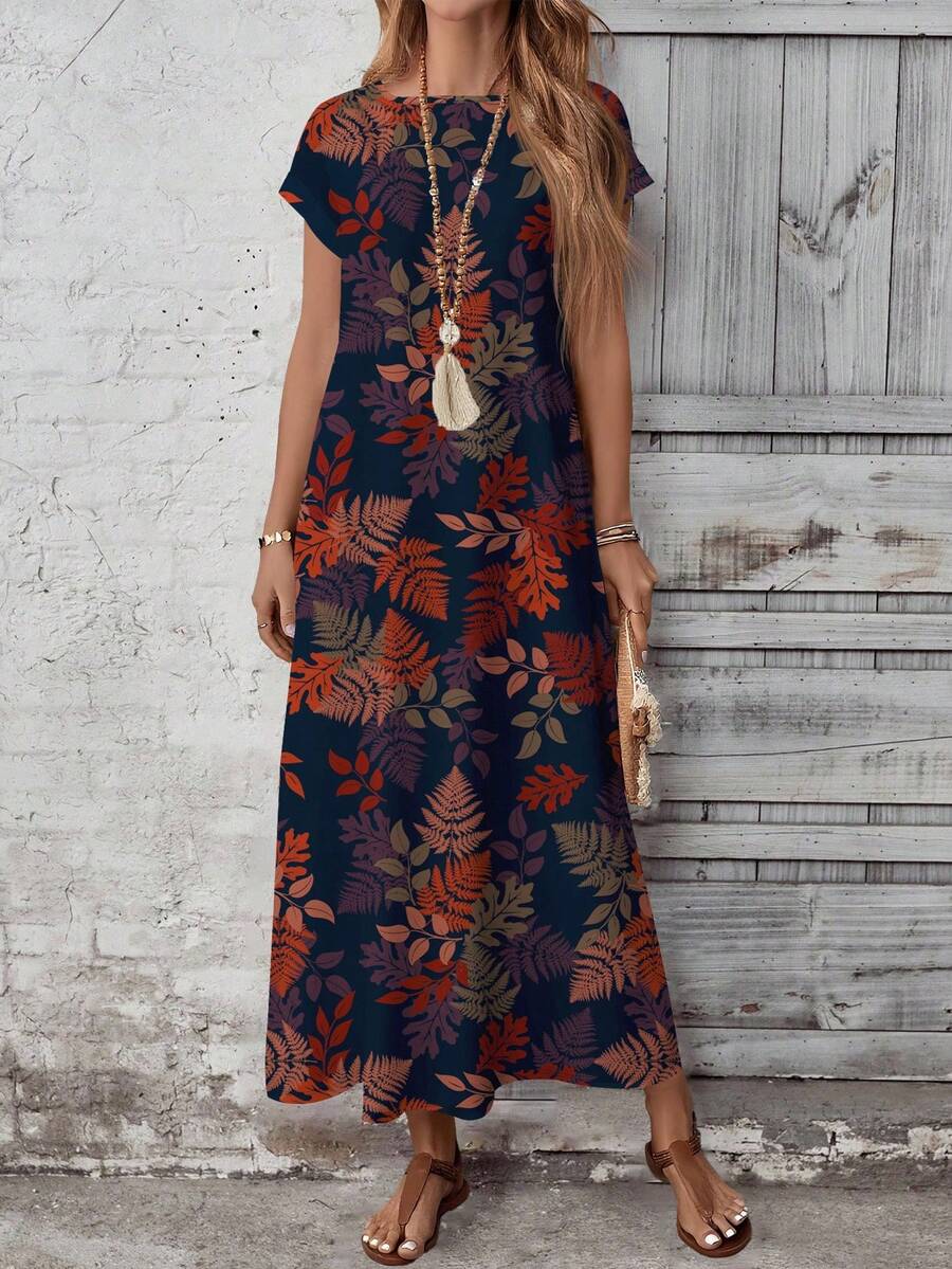 Vestido con estampado elegante