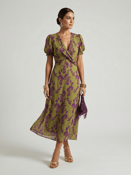 Virel | Vestido Midi Floral Holgado