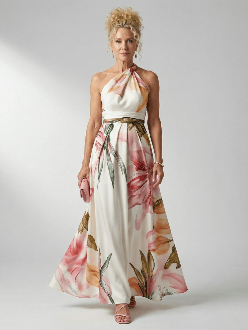 Amiel | Vestido Maxi Floral Ligero
