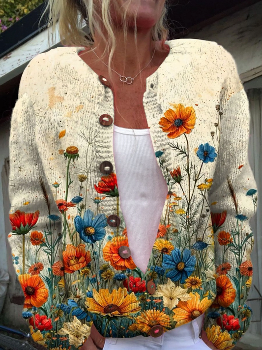 Margherita | Cárdigan de Flores Silvestres