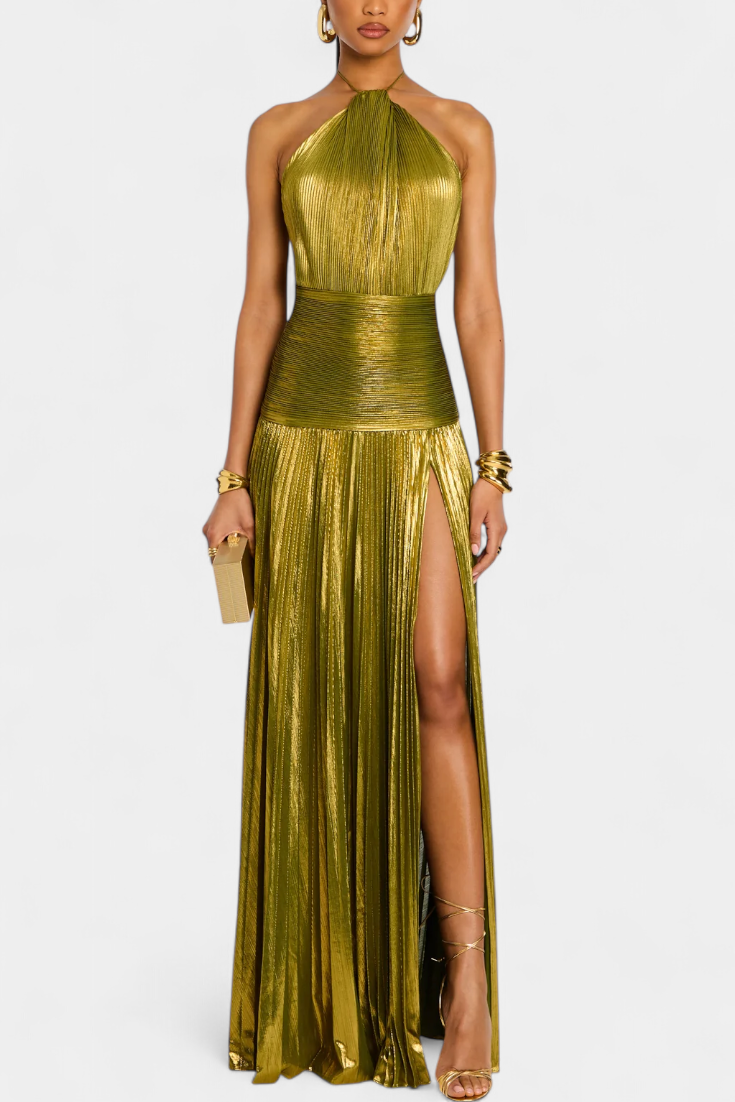 Vestido largo Esplendor dorado