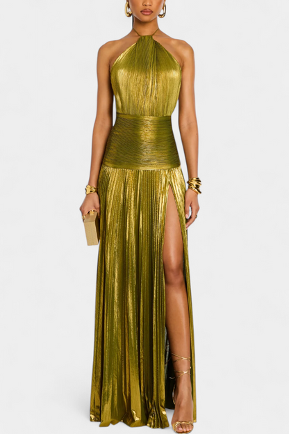 Vestido largo Esplendor dorado