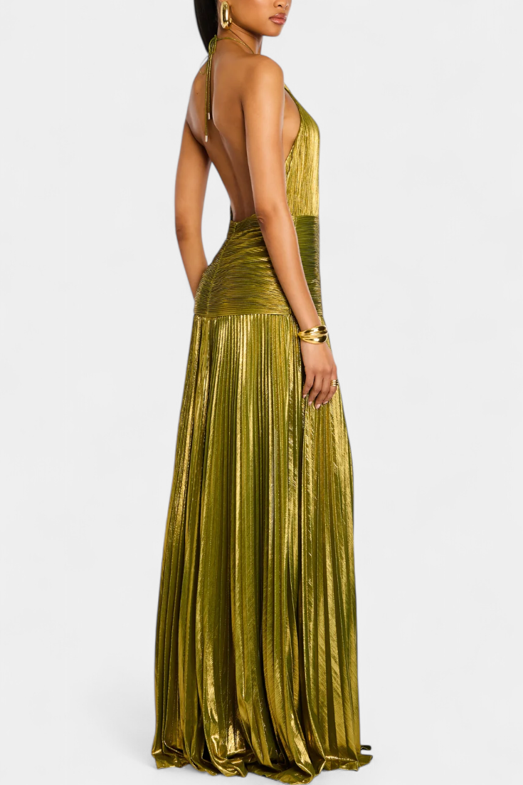 Vestido largo Esplendor dorado