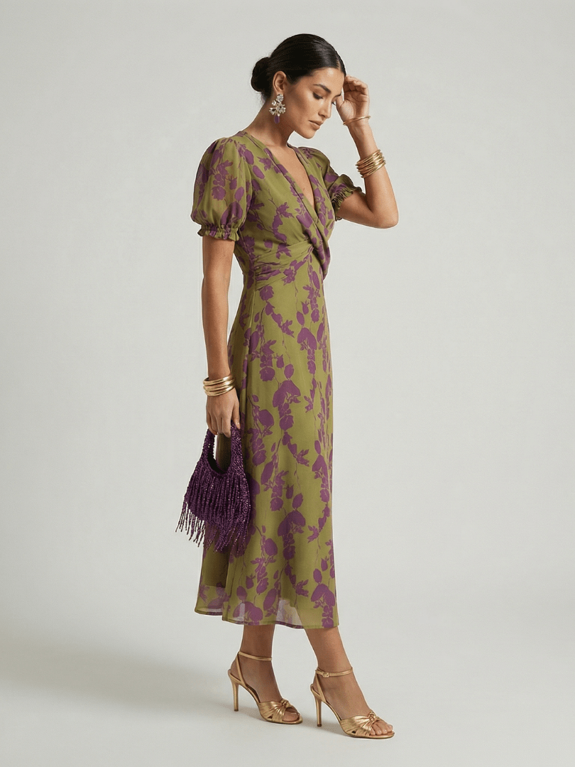 Virel | Vestido Midi Floral Holgado