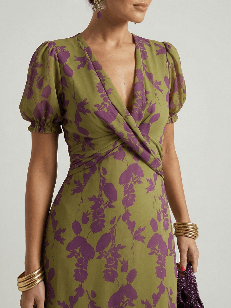 Virel | Vestido Midi Floral Holgado