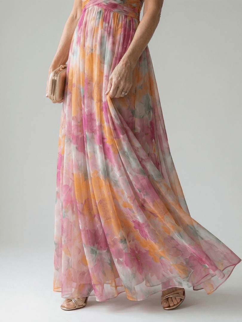 Isel | Vestido Maxi Envolvente Suave