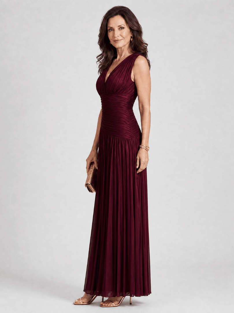 Lemar | Vestido Midi Plisado sin Mangas
