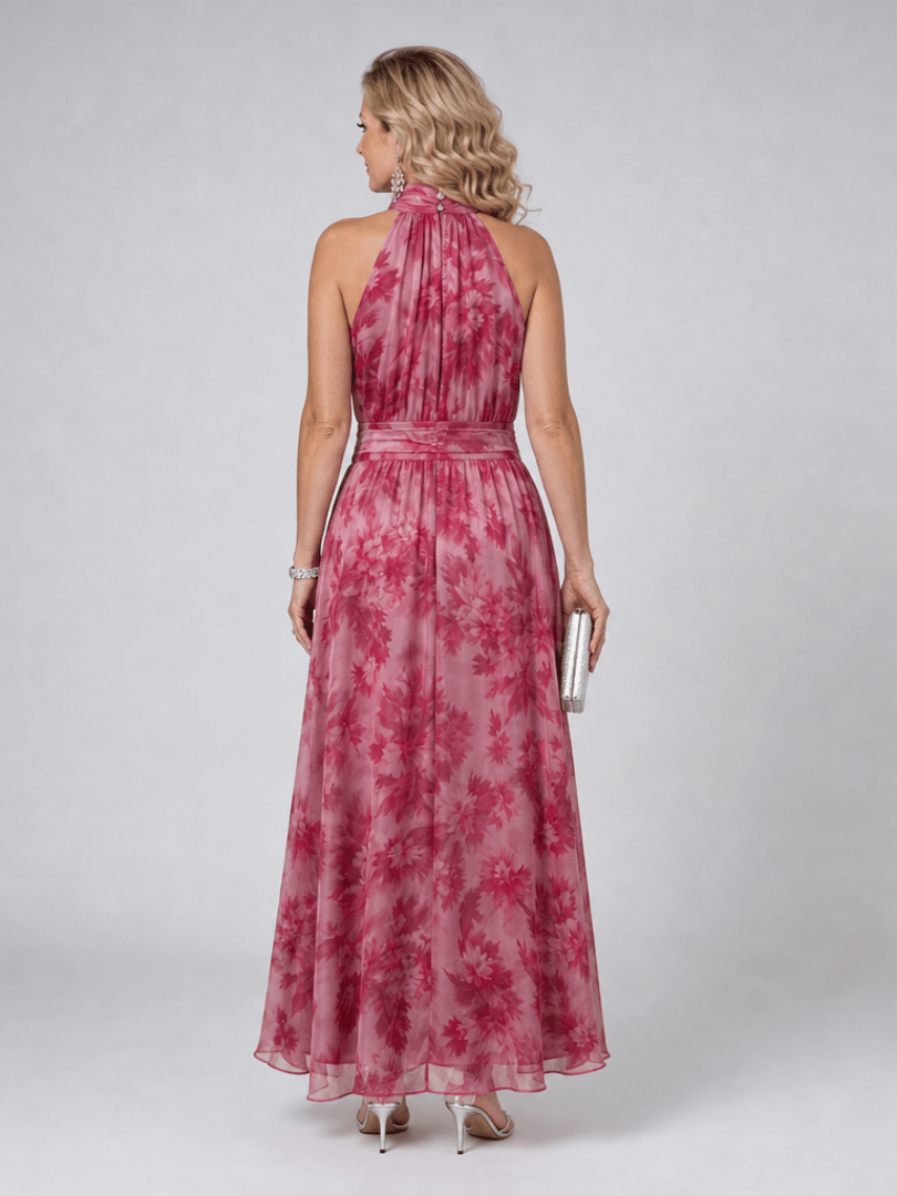 Avien | Vestido Midi Suave con Escote Halter