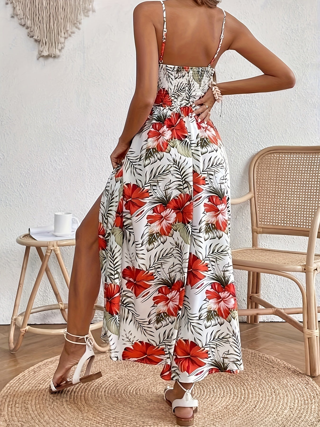 Vestido blanco con estampado