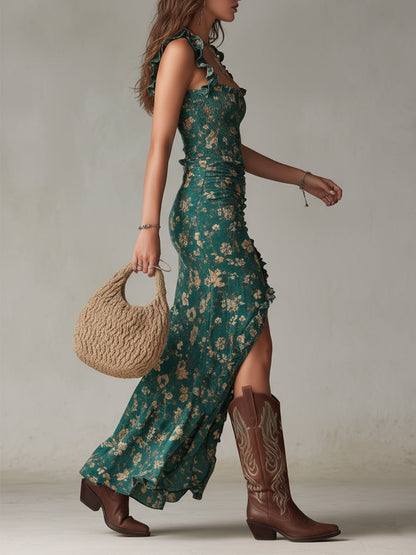 Vestido elegante con escote
