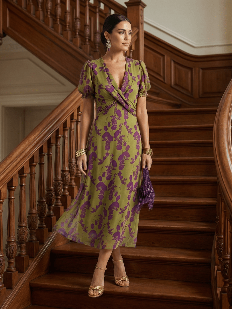Virel | Vestido Midi Floral Holgado