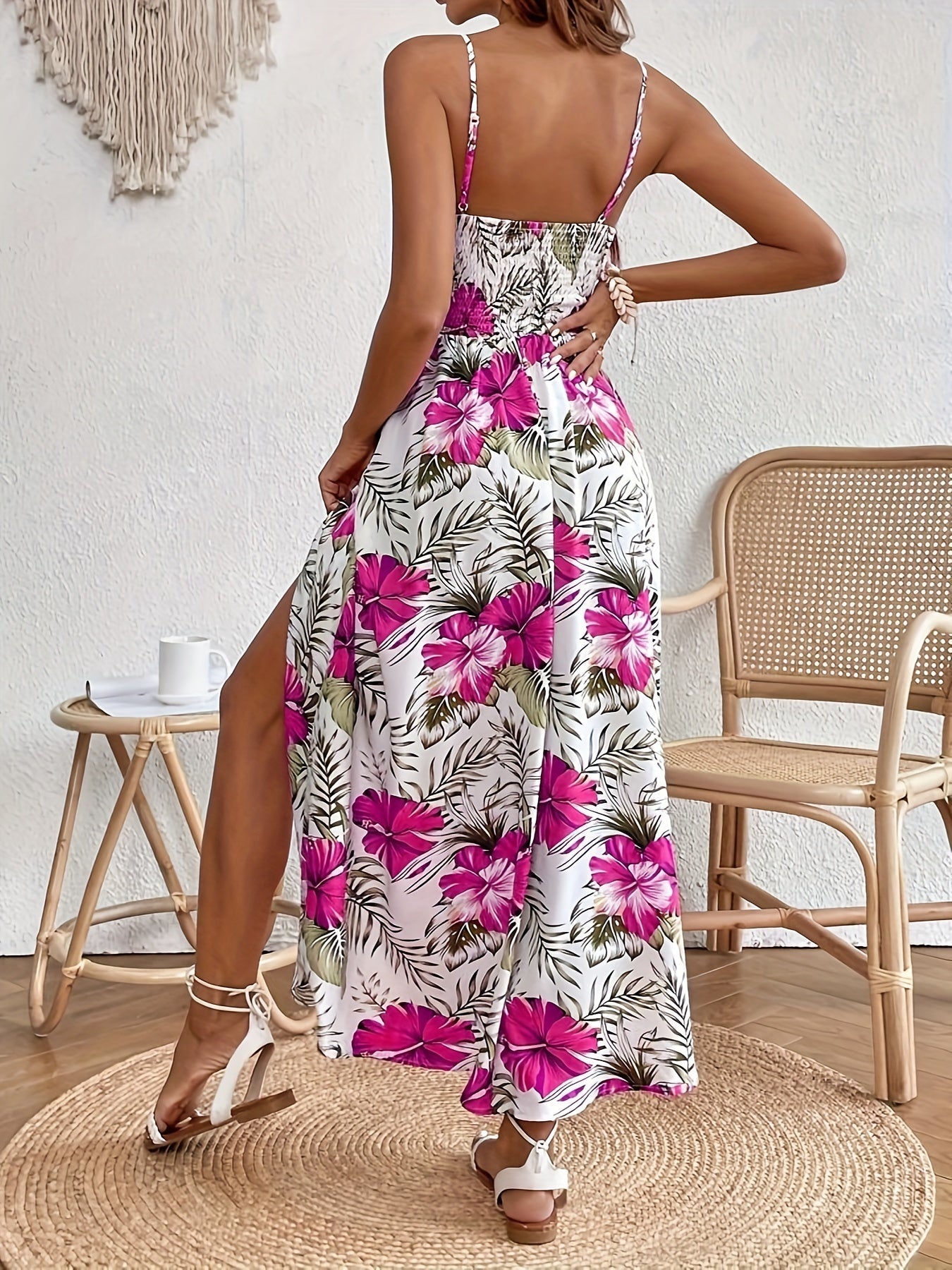 Vestido blanco con estampado