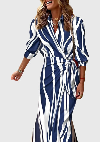 Everly | Vestido elegante y ceñido con estampado