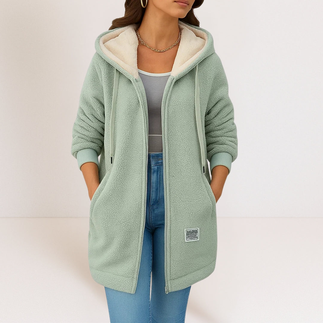 Elizabeth | Chamarra Polar Acogedora con Elegancia Natural - Verde
