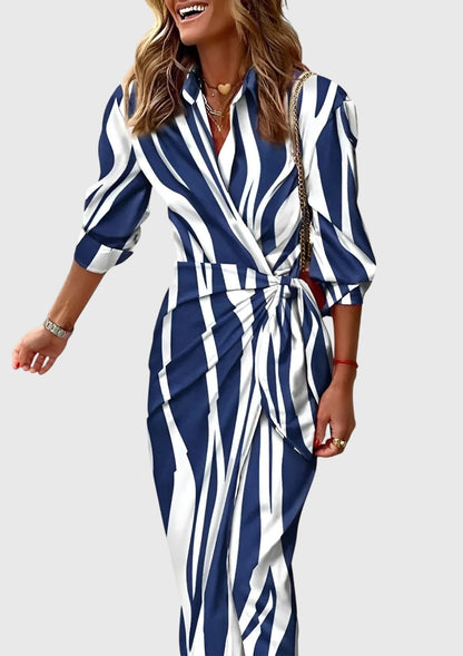 Everly | Vestido elegante y ceñido con estampado