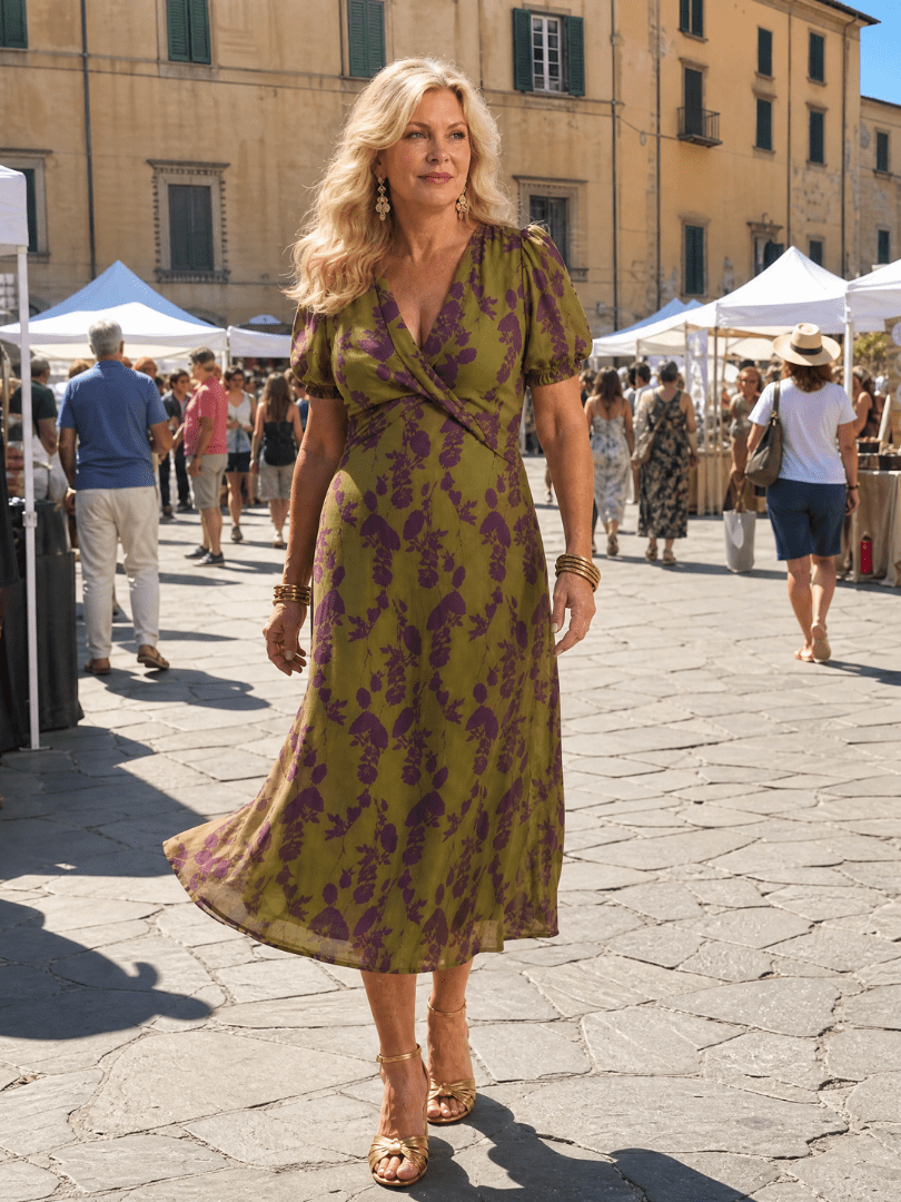 Virel | Vestido Midi Floral Holgado