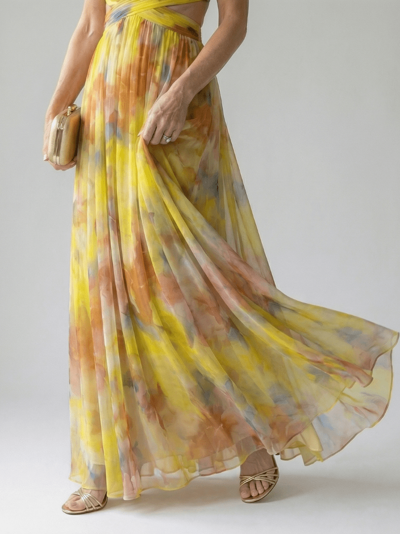 Isel | Vestido Maxi Envolvente Suave