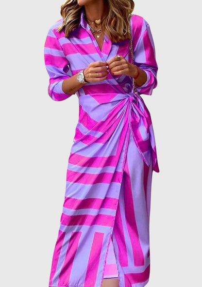 Everly | Vestido elegante y ceñido con estampado