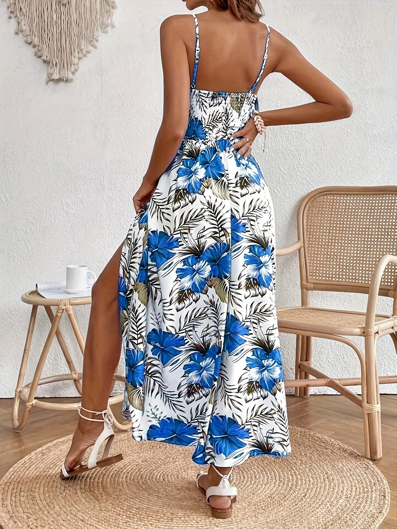 Vestido blanco con estampado