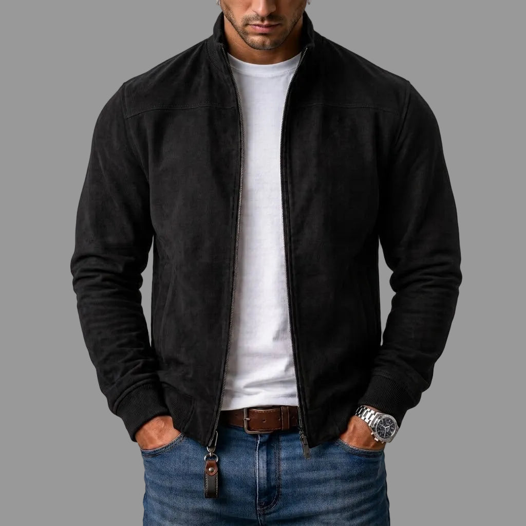Marco | Chaqueta bomber de gamuza