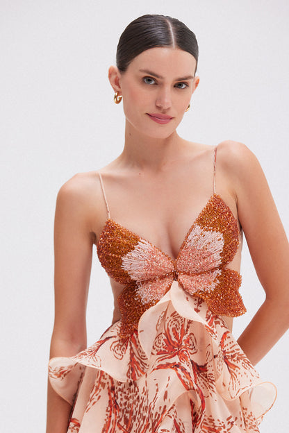 Vestido Lina Mariposa Elegante