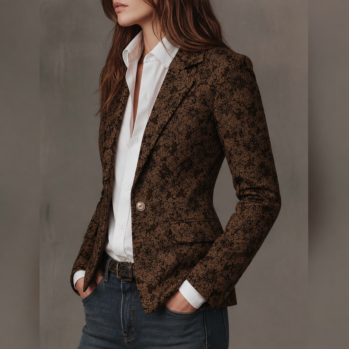Estelle | Blazer Jacquard de Cachemira