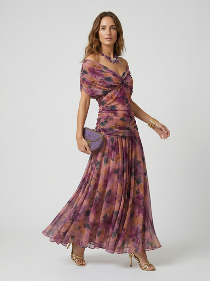 Nora | Vestido largo con escote en v - EDICIÓN LIMITADA