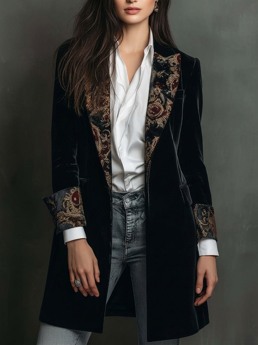 Marta - Blazer de Corte Entallado con Estampado