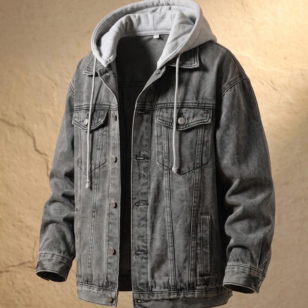Massimo | Chaqueta urbana de mezclilla con capucha