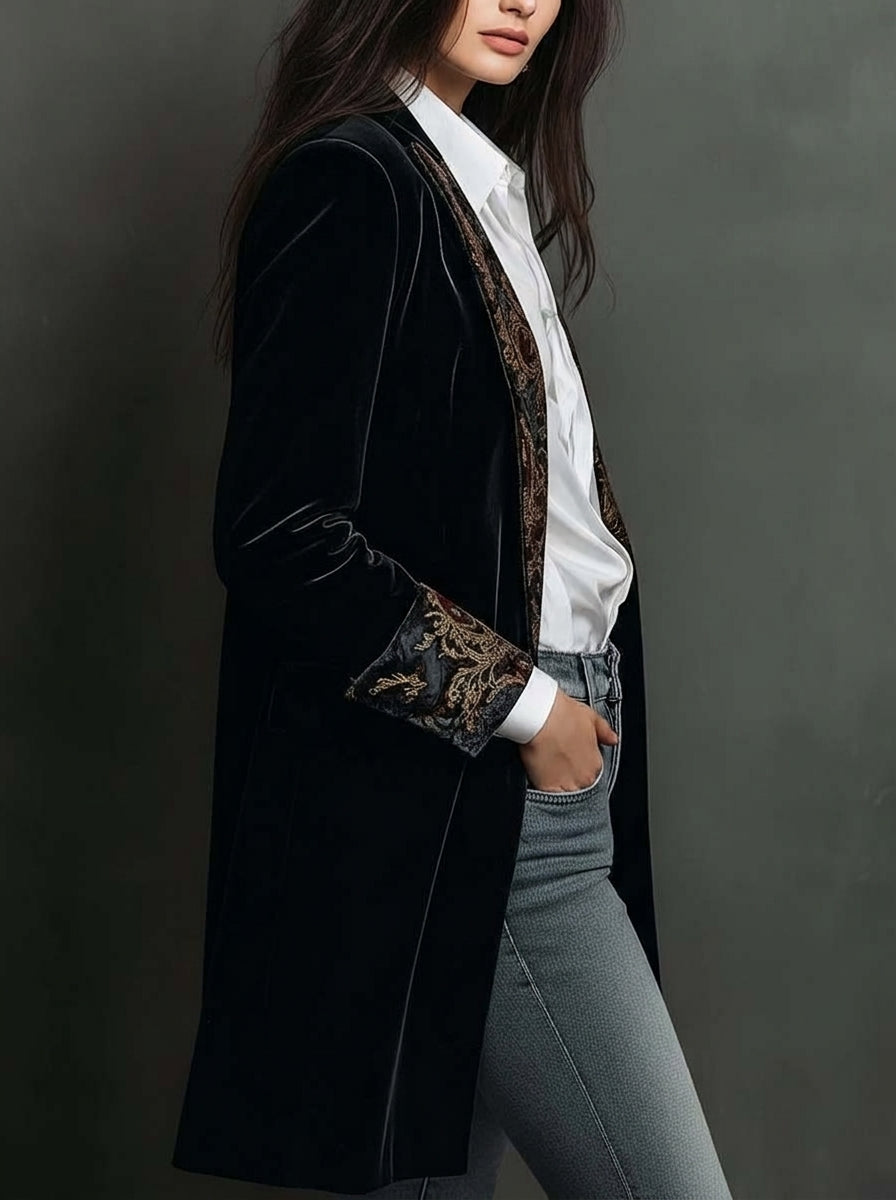 Marta - Blazer de Corte Entallado con Estampado